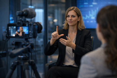 Sign language for audiovisual content