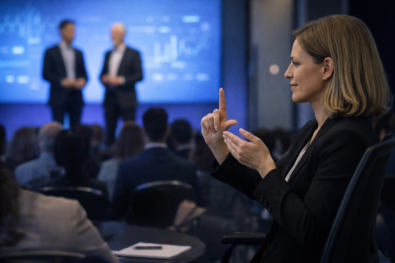 Langue des signes lors d'événements d'entreprise